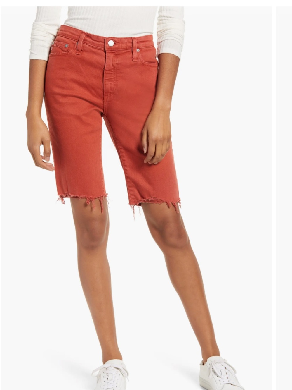 NWT AG Chrissy Vintage Bermuda. Size 29.
Color is Burnt Orange